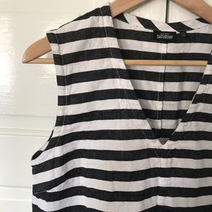 Kate Spade Saturday Linen Tank Top EUC